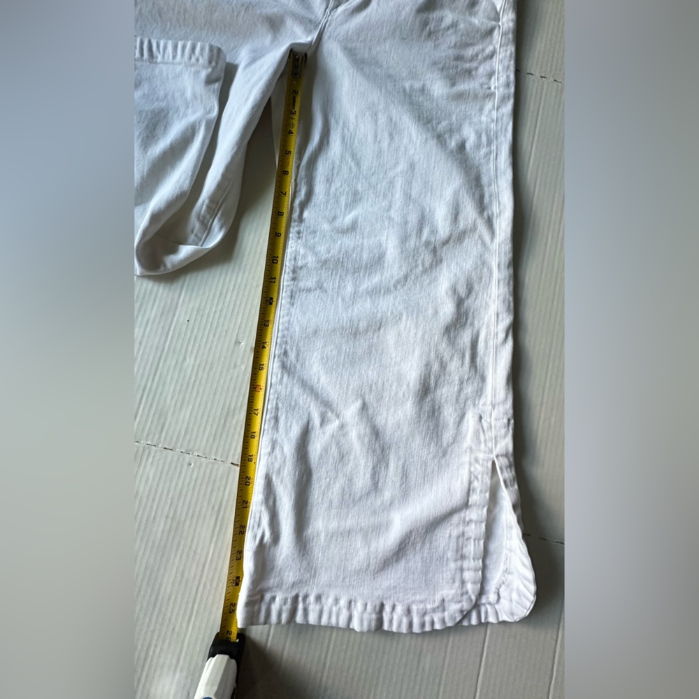 FRAME‎ Women’s Jeans Wide Leg Le Vintage Crop High Rise White size 31 - Picture 8 of 10